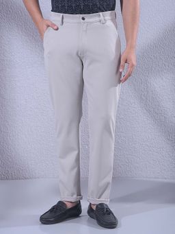 CRIMSOUNE CLUB - Men's Beige Knitted Trouser