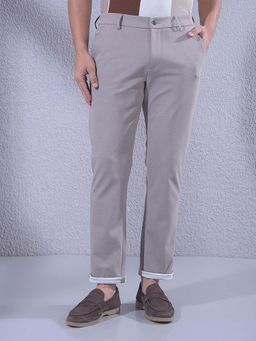 CRIMSOUNE CLUB - Men's Khaki Knitted Trouser