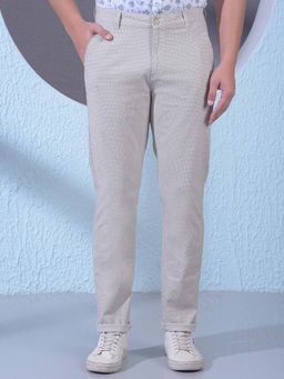 CRIMSOUNE CLUB - Men's Grey Micro Check Trouser