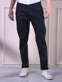 CRIMSOUNE CLUB - Men's Black Texture Trouser