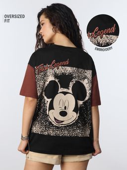The Souled Store - Official Mickey Mouse: Total Legend Women Oversized T-shirt