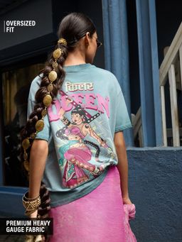The Souled Store - Originals Women Oversized T-shirt Desi Rebel: Killer Queen
