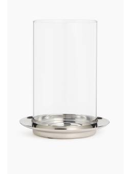 H&M - Silver Large Glass Lantern