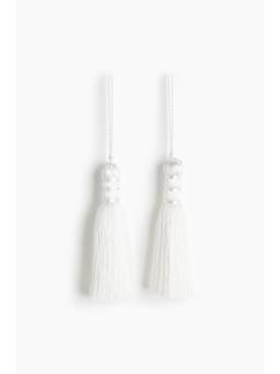 H&M - White 2-Pack Christmas Tassels