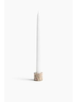H&M - Beige Small Marble Candlestick