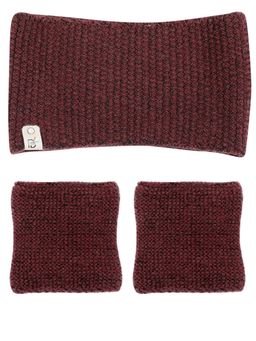 Bharatasya - Unisex Sports Set Running Gym Yoga Unisex Cotton Headband And Wristbands - Brown