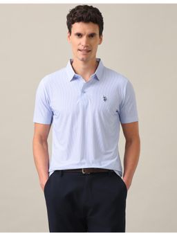 U.S. POLO ASSN. - Houndstooth Checked Slim Fit Polo T-Shirt