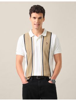 U.S. POLO ASSN. - Vertical Striped Slim Fit Polo T-Shirt