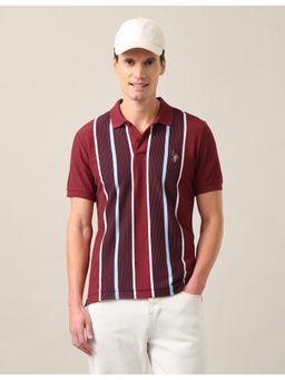 U.S. POLO ASSN. - Vertical Striped Slim Fit Polo T-Shirt