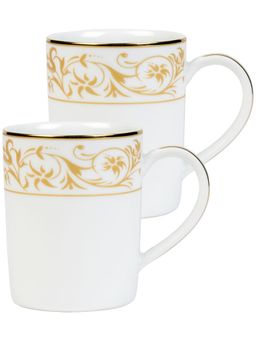 Dankotuwa - Porcelain 24k Gold Crafted Coffee Mugs 250 ml (Set of 2) (Shakira Gold)