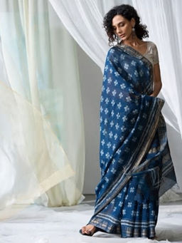 Fabindia - Cotton Silk Printed Sari