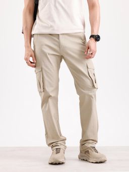 WROGN - Solid Straight Fit Cargo Trouser - Beige