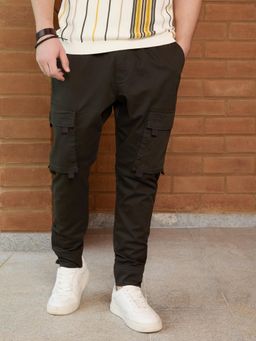 WROGN - Solid Loose Fit Cargo Jogger - Olive