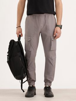 WROGN - Solid Cargo Textured Trouser - Grey
