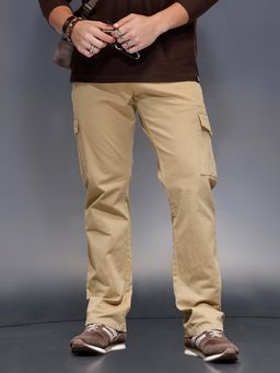 WROGN - Men’s straight fit cargo - Khaki