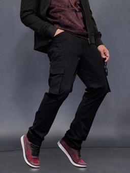 WROGN - Straight fit Cargo Trouser - Black