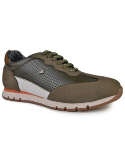 BUCKAROO - Oban Vegan Leather Olive Men Sneakers