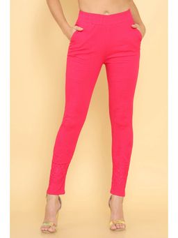 Soch - Women Pink Solid Pant