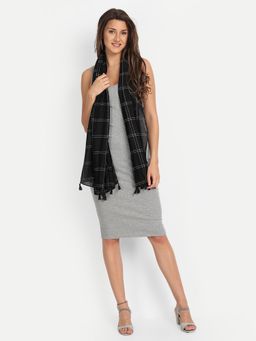 Wicked stitch - Scarves For Women Cotton Checkered