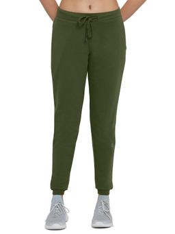 Amante - Essential Solid Mid Rise Jogger-Green