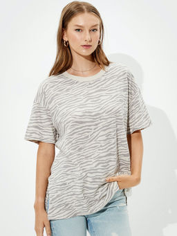 American Eagle - Beige Camouflage T-Shirt