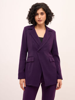 SALT Attire - Purple Single Breasted Blazer