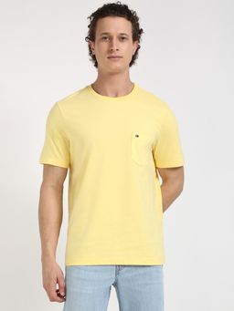 Tommy Hilfiger - Yellow Solid Half Sleeves T-Shirt