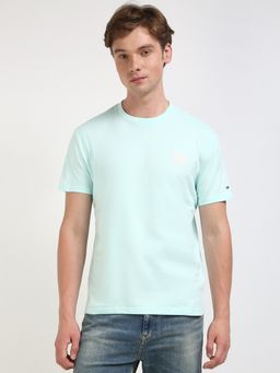 Tommy Hilfiger - Green Solid Half Sleeves T-Shirt