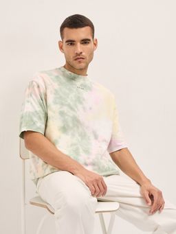 The Bear House - Men's Cotton Tie and Dye Oversize T-Shirt