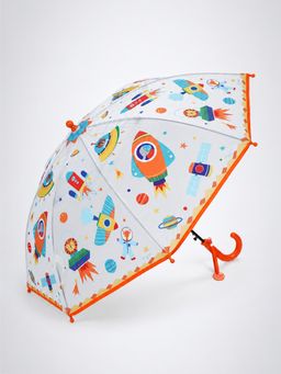 Little Surprise Box - Rocket Transparent Umbrella for Toddlers & Kids