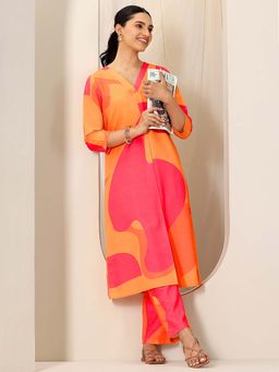 Libas - Multi-Color Abstract Printed Co-Ord (Set of 2)