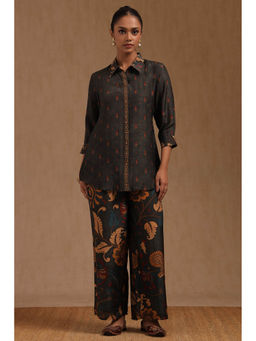 Soch - Green Viscose Muslin Floral Print Co-Ord Set