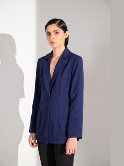 ETE - Navy Blue Zee Single Breasted Blazer