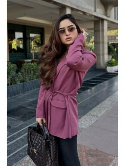 ETE - Mauve Gail Wrap Blazer