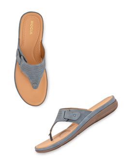 ROCIA - By Regal Blue Women Casual Laser Cut Sandals