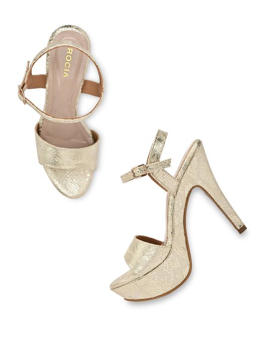 Gold Rocia Shoes Online High Heels Regal Ladies Footwear Buy