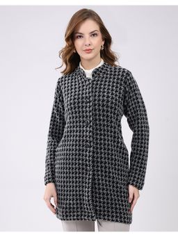 Monte Carlo - Women Round Neck Full Sleeve Knitted Coat