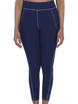 FREECULTR - Women Solid Navy Blue Tights