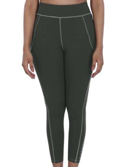 FREECULTR - Women Solid Green Tights