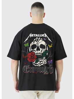 PRONK - Enough Metallica Men Oversized Printed T-Shirt