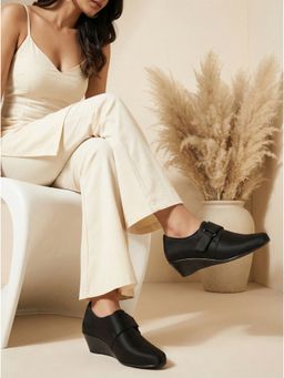 Aroom - Womens Black Comfortable and Soft Loafers