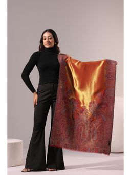 Zamour - Women Kani Woven Maroon Shawl