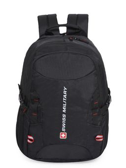 Swiss Military - ZETA 25L Laptop with Rain Cover 15.6 Compartment Black Backpack