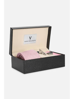 Van Heusen - Men Pink Tie Pocket Square and Cufflink