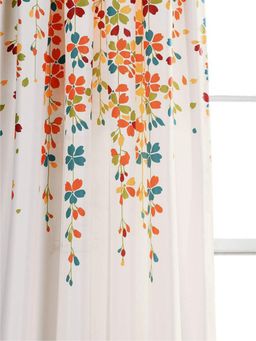 Urban Space - Digital Blackout Curtains for 2 Piece - Skyfall Orange (Pack of 2)