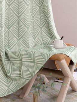 Urban Space - Digital Blackout Curtains for 1 Piece - Fins Sage Green