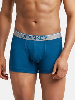 Jockey - MC08 Men Super Combed Cotton Rib Solid Trunk - Seaport Teal