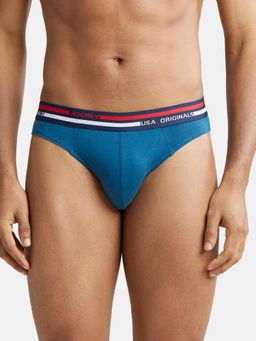 Jockey - US49 Men Super Combed Cotton Solid Brief - Seaport Teal