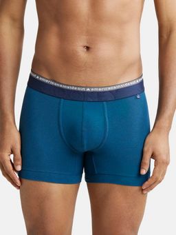 Jockey - US60 Men Super Combed Cotton Elastane Solid Trunk - Seaport Teal