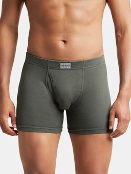 Jockey - 8008 Men Cotton Solid Boxer Brief - Deep Olive